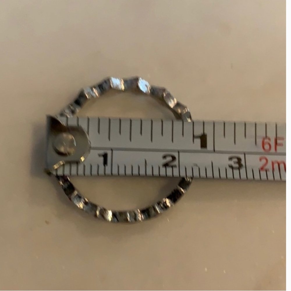 Diamond Sterling Silver Stackable Square Ring Siz… - image 2